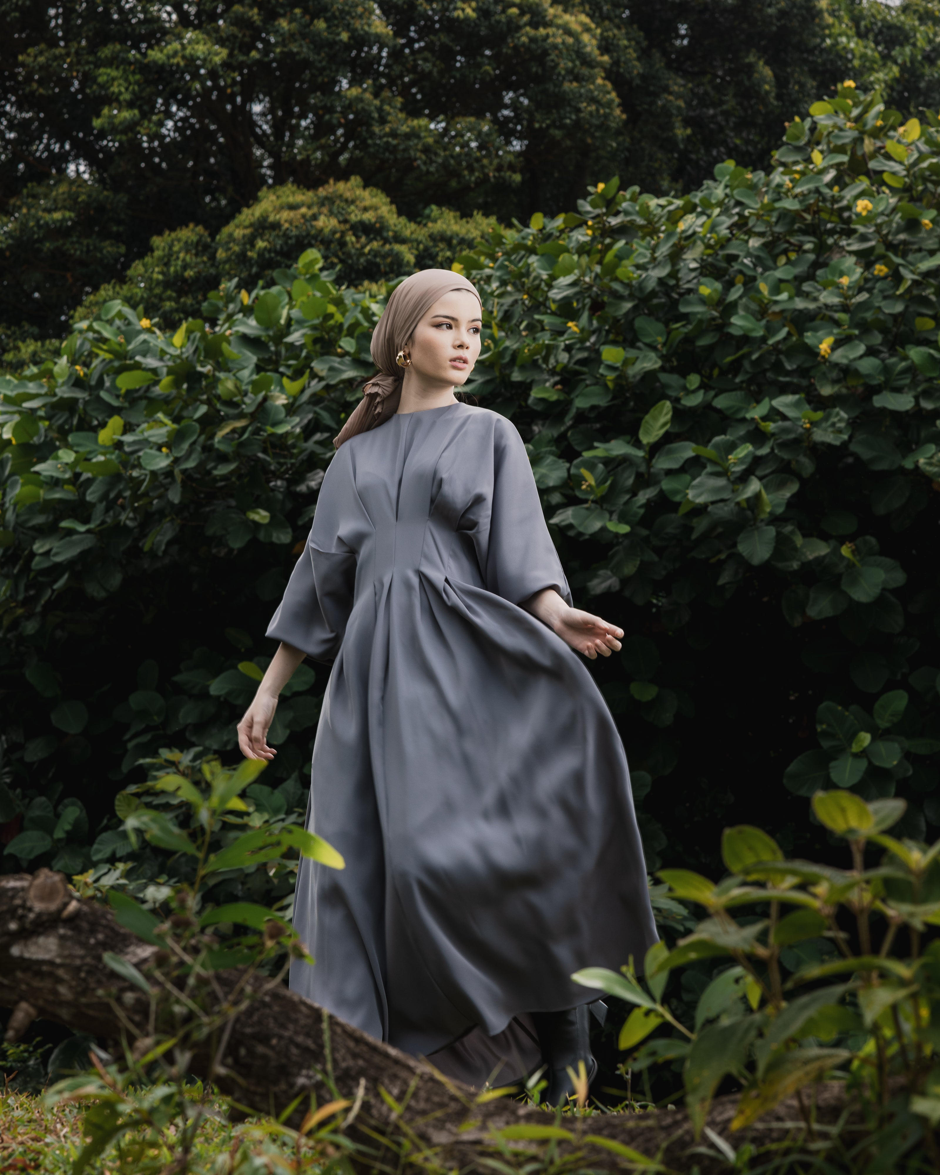 Diamond Dove Crepe Maxi Dress - Slate Grey Everyday, ever since Diamond Dove Crepe Maxi Dress - Slate Grey Everyday, ever since